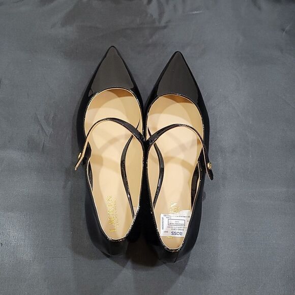 BRAND NEW LAUREN RALPH LAUREN LONDYN PATENT LEATHER MARY JANE BALLET FLATS - Picture 6 of 16